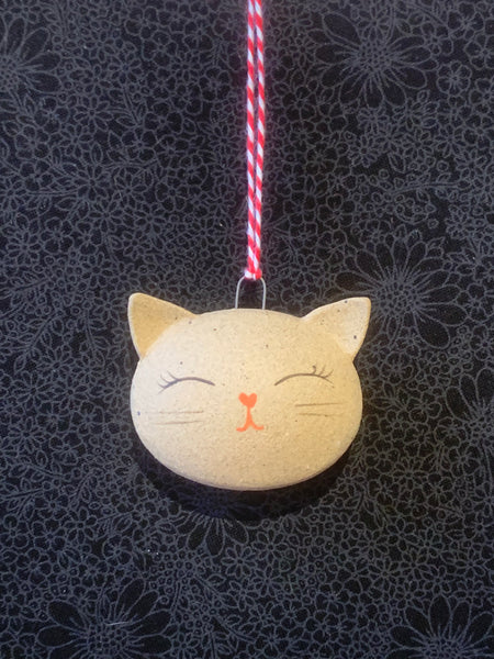 Ceramic Kitty Ornaments