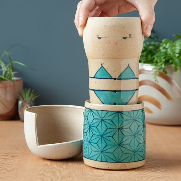 Tea Doll - Turquoise Asanoha Surprise