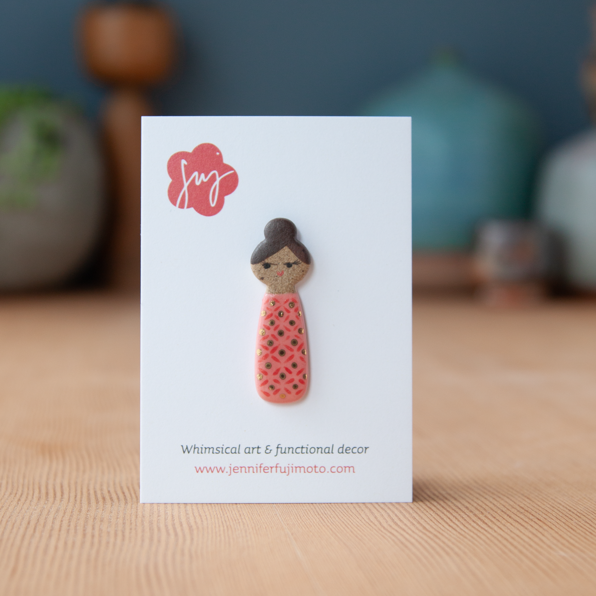 Ceramic Brooch - Lil Bestie