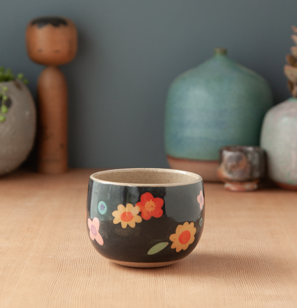 Bright & Blue Floral Tea Bowl