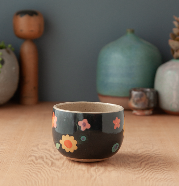 Bright & Blue Floral Tea Bowl