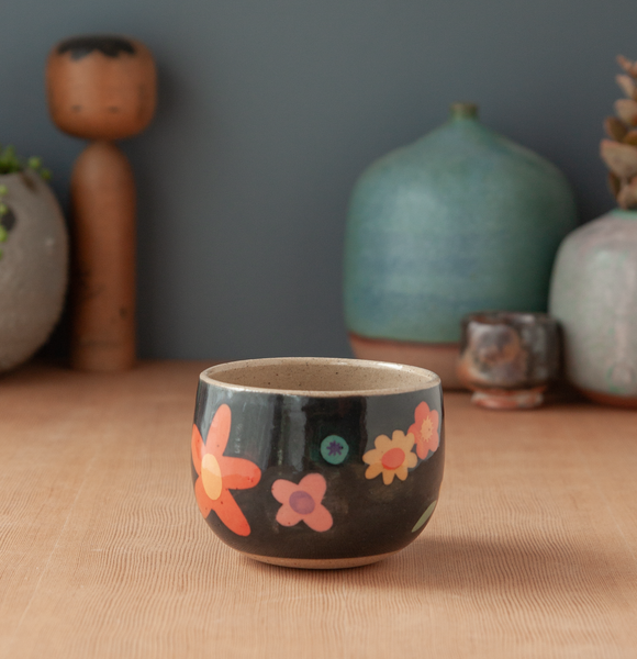 Bright & Blue Floral Tea Bowl