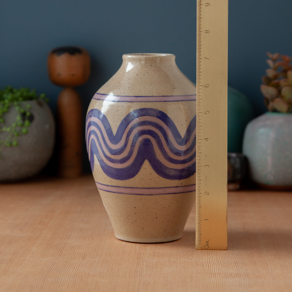 Vase with Purple Squiggle