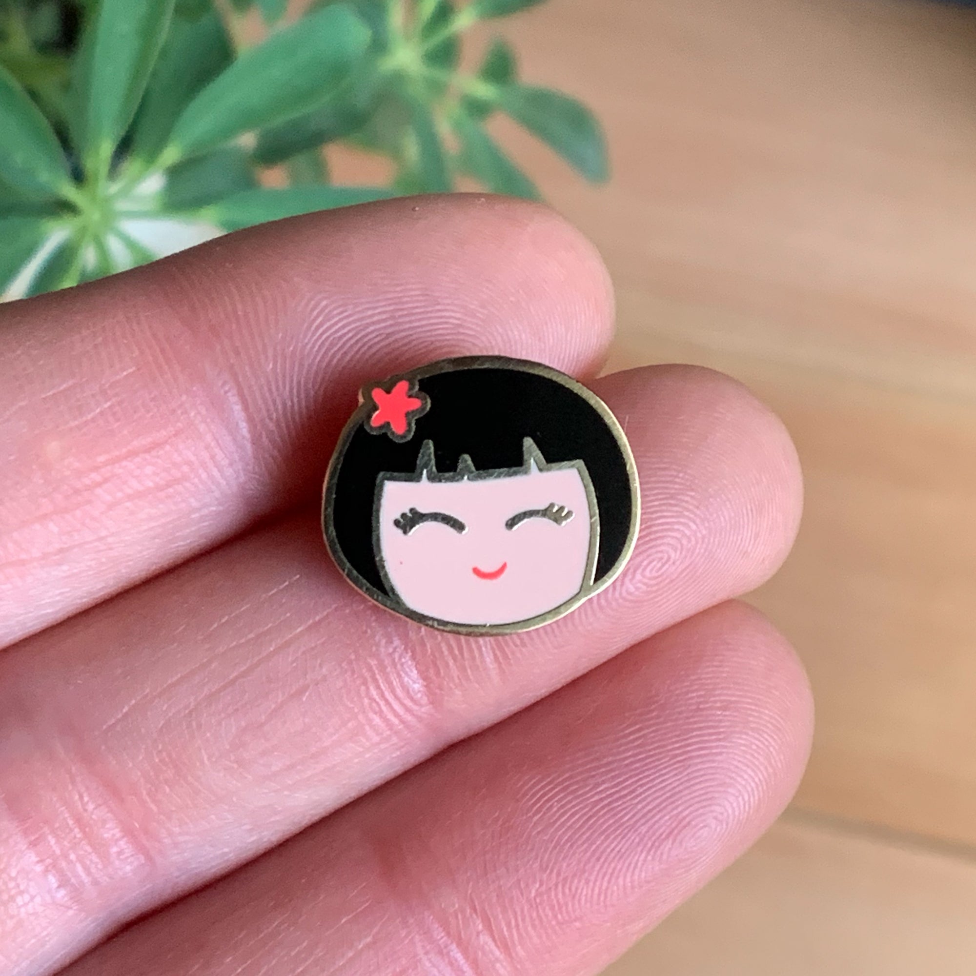 Cheerful Enamel Pin